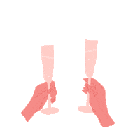 Cheers Nails Sticker by Alyssa Gay Consulting