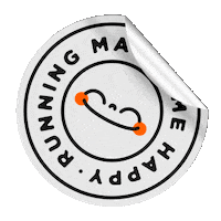Run Running Sticker by Glenda Morahan