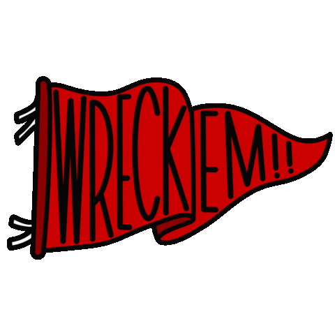 Texas Tech Power Sticker by LexieAF