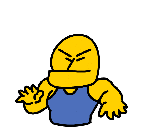 Character Muscle Sticker