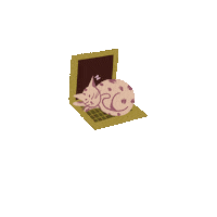 minmoostudio cat naptime catnap workinghard Sticker