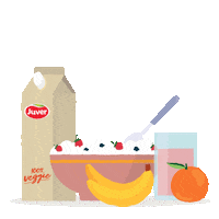 Vegan Breakfast Sticker by Juver zumos