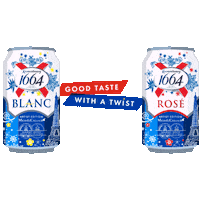 French Cheers Sticker by 1664 Blanc