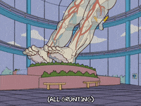 homer simpson falling GIF