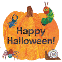 Very Hungry Caterpillar Happy Halloween Sticker by PenguinKids
