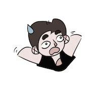 shturmik scary scared unexpected startled Sticker