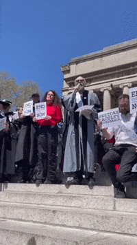 Columbia Professors Address Crowd Amid Faculty Walkout Over Arrest of Pro-Palestine Protesters