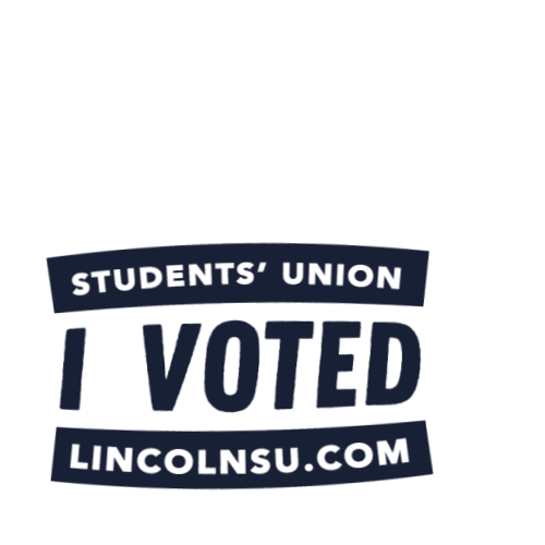 Vote Elections Sticker by University of Lincoln Students' Union
