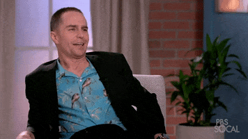 PBSSoCal laughs pbs socal sam rockwell variety studio actors on actors GIF