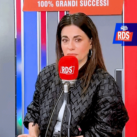 Emotional GIF by RDS 100% Grandi Successi