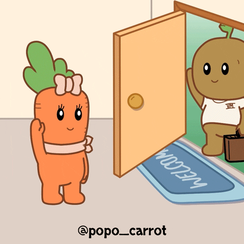 popo_carrot giphyupload bye wave goodbye GIF