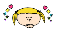 girl heart Sticker