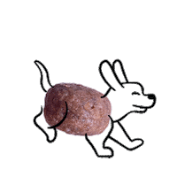 AmanovaPetFood dog animated puppy dog food Sticker