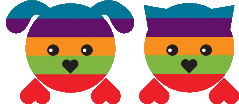 cat dog Sticker by MYSOCIALPET