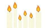 Annitography christmas holidays candles annitography Sticker