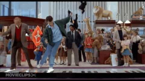 johnchadwick giphygifmaker dance big tom hanks GIF