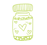 netamin vitamin jar doboz netamin Sticker