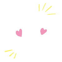 love is love heart Sticker