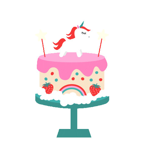 Happy Birthday Girl Sticker by Jessica Lau