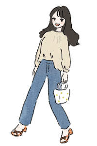 Girl おしゃれ Sticker by COHINA