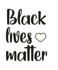 Black Lives Matter Blm Sticker by Aurelie Magnan
