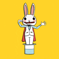 Disappear White Rabbit GIF by Sympathiegestalten