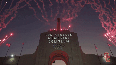 Fight On La Memorial Coliseum GIF by USC Trojans