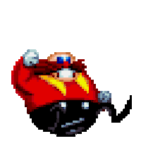Angry Sonic The Hedgehog Sticker