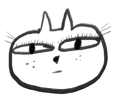 Cat Cartoon Sticker