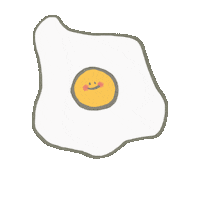 Hilystarry food egg 可愛 手繪 Sticker