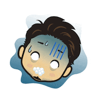 Sad Marl Sticker by Ishimaru