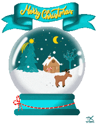 Merry Christmas Winter Sticker