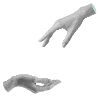 klargraphics hands share drop drip Sticker