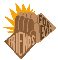 Illustration Friends Sticker