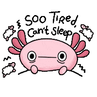 tired pink Sticker by Selwyn May Ball