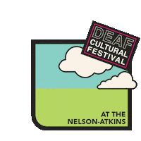 Hard Of Hearing American Sign Language Sticker by The Nelson-Atkins Museum of Art