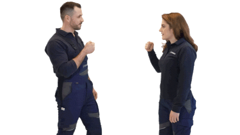 High Five Boy And Girl Sticker by Krones AG