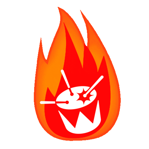 fire Sticker by triple j