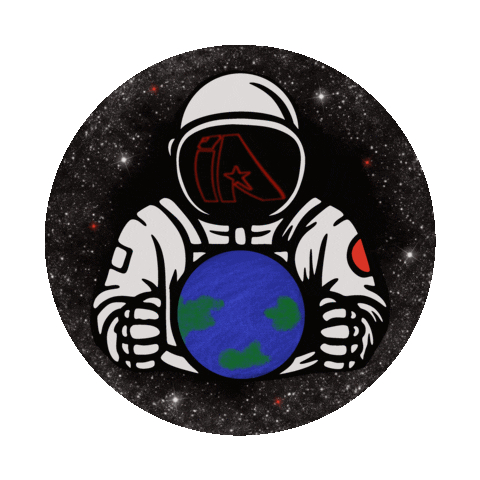 Astronaut Ia Sticker by iNFiNiTi  Athletics