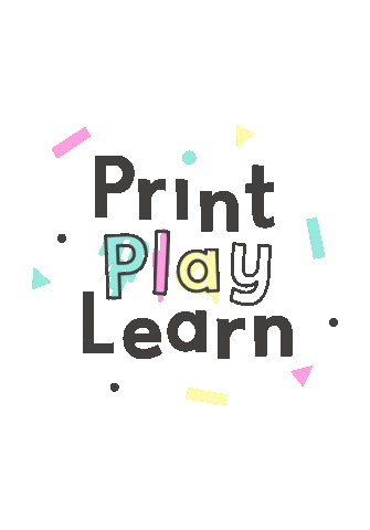 Play Learn Sticker by printplaylearn