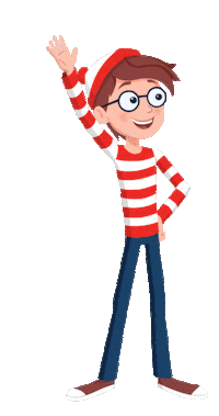 waving wheres waldo Sticker by Universal Kids