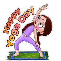 Yoga Yogalife Sticker by Chhota Bheem
