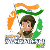 15 August India Sticker by Chhota Bheem