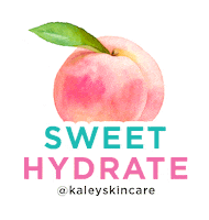 kaleyskincare_ sweet skincare fruit peach Sticker