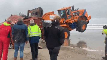 Lost Cargo Containers Wash Up on Dutch Islands