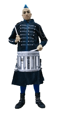 circusflicflac crazy drum tounge punxxx Sticker