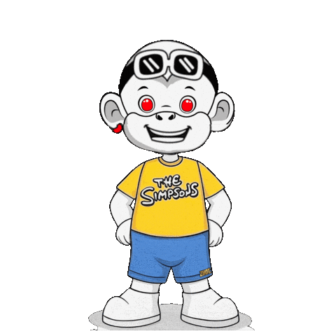 Homer Happy Sticker by Zhot Shop