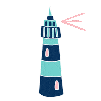 Sea Lighthouse Sticker
