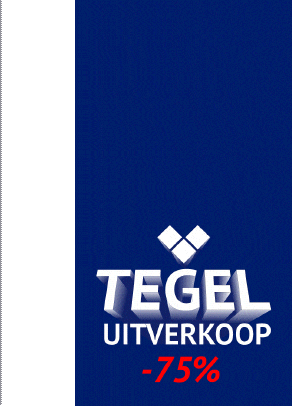 Korting Sticker by tegel.be