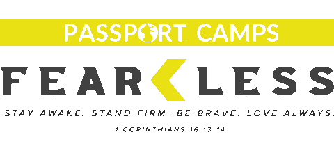 fearless Sticker by Passport Camps